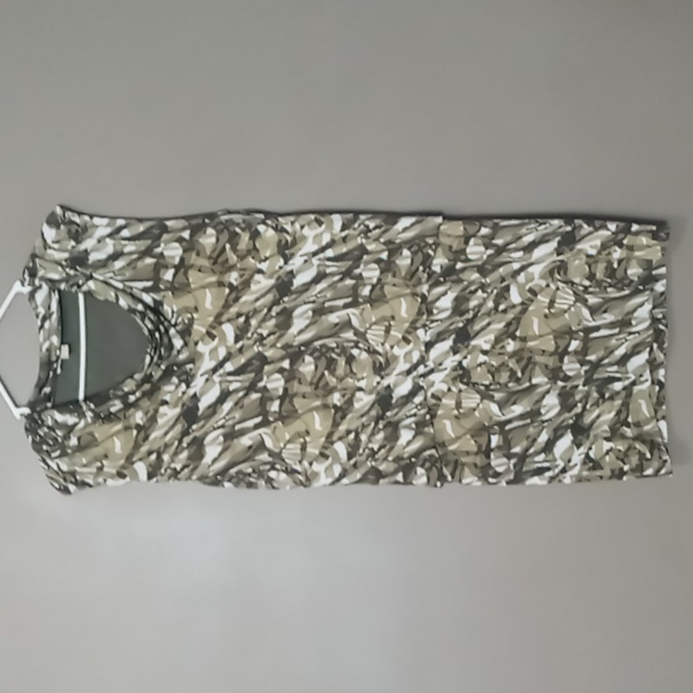 Michael Kors Green Patterned Dress Size L